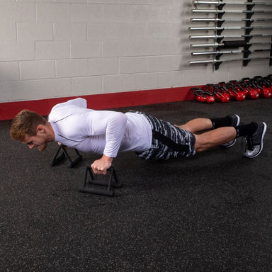 Body Solid PUB5 Premium Push Up Bars with Model